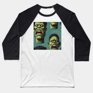 Halloween Monsters 13 - Frankenstein Baseball T-Shirt